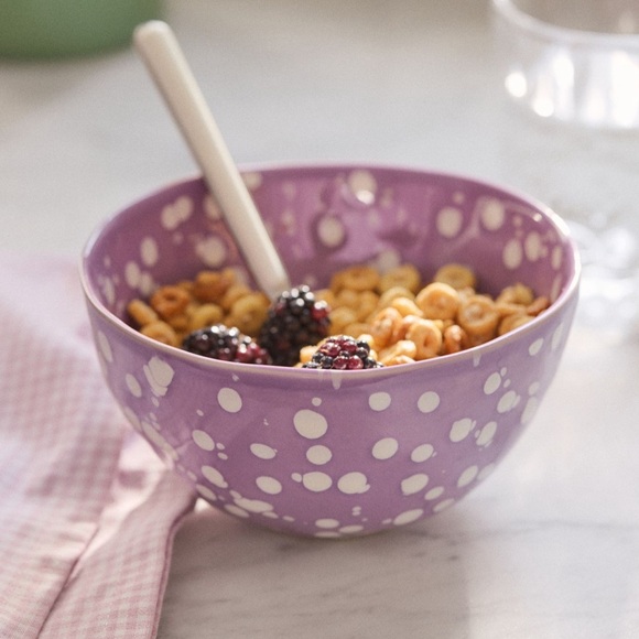 Anthropologie Other - Anthropologie Splatter Portuguese Stoneware Cereal Bowl